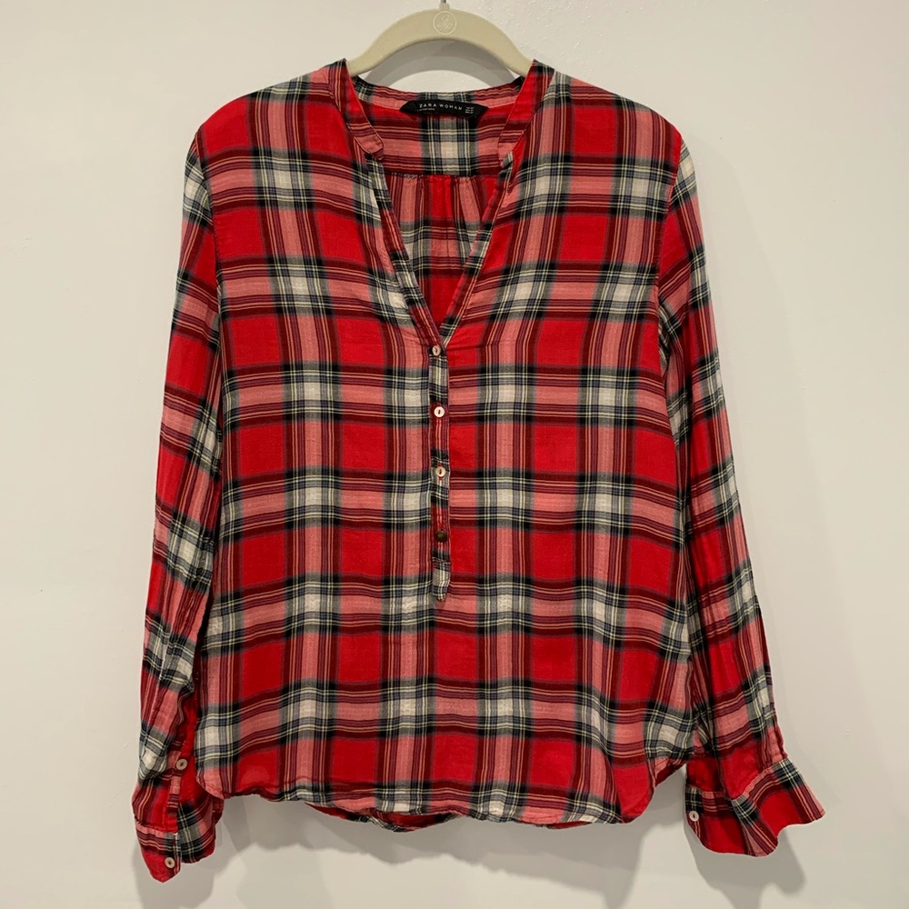 Zara Plaid Women’s Shirt XS